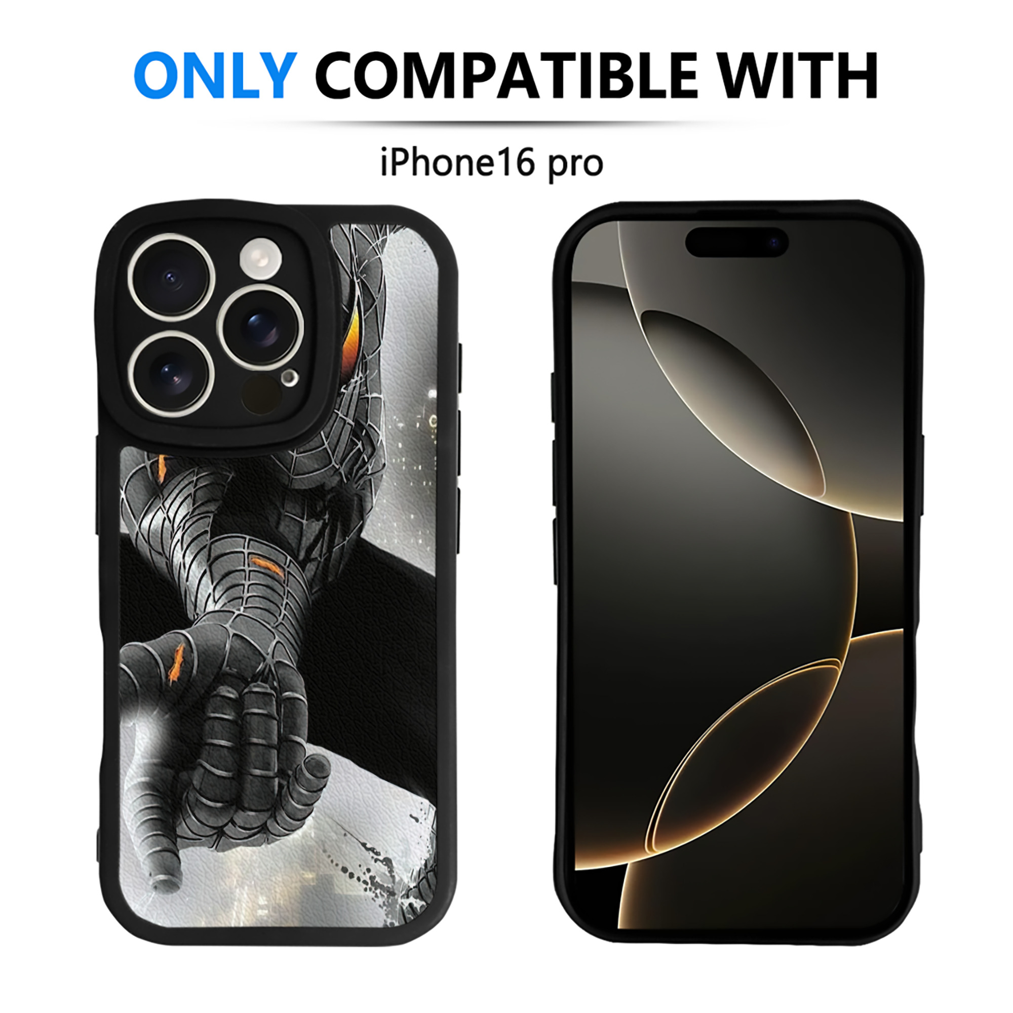 Spider Man スパイダーマン 【iPhone 16シリーズ対応】シリコンスマホケース（レザー調） 材質：シリコン